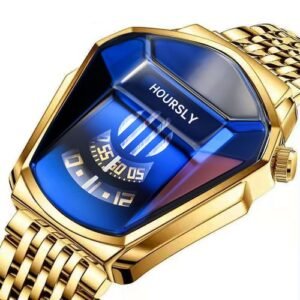 HOURLY Alloy Men’s Watch – Motorcycle-Inspired Quartz Watch