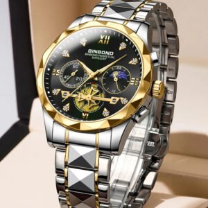 BINBOND B1236 Tourbillon Quartz Watch